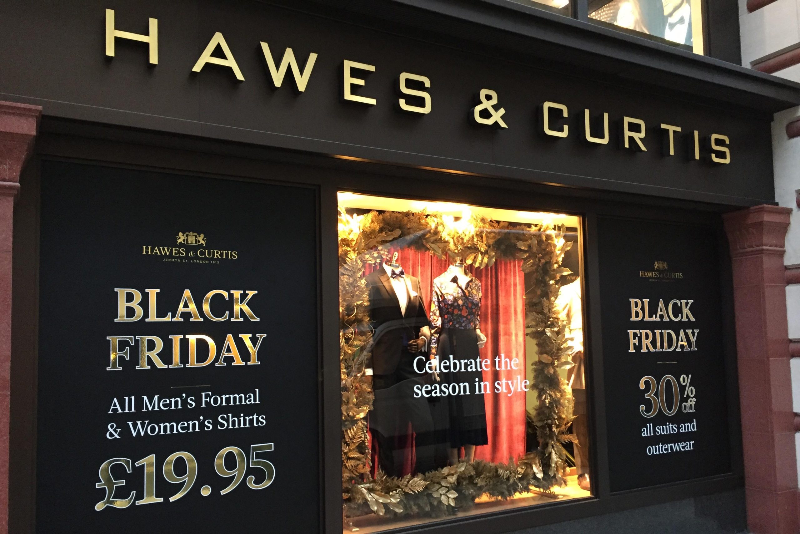 Black Friday Graphics - Hawes and Curtis